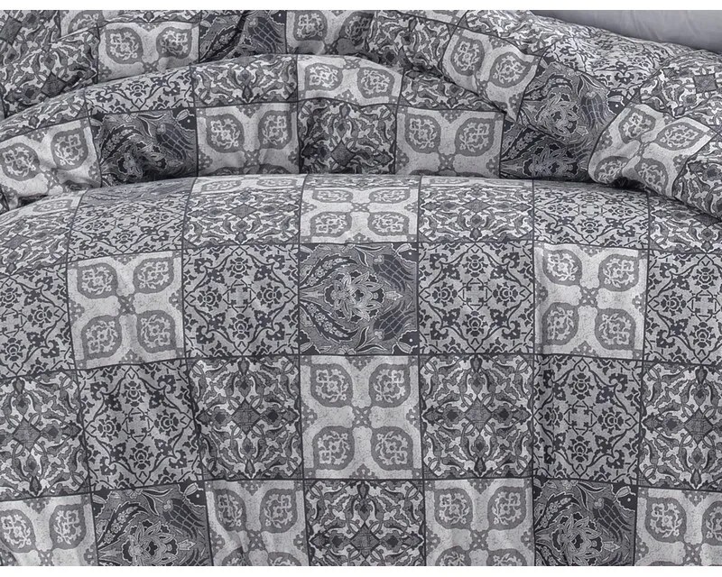 BedTex Bawełniana pościel Ceramica szara, 220 x200 cm, 2 szt. 70 x 90 cm