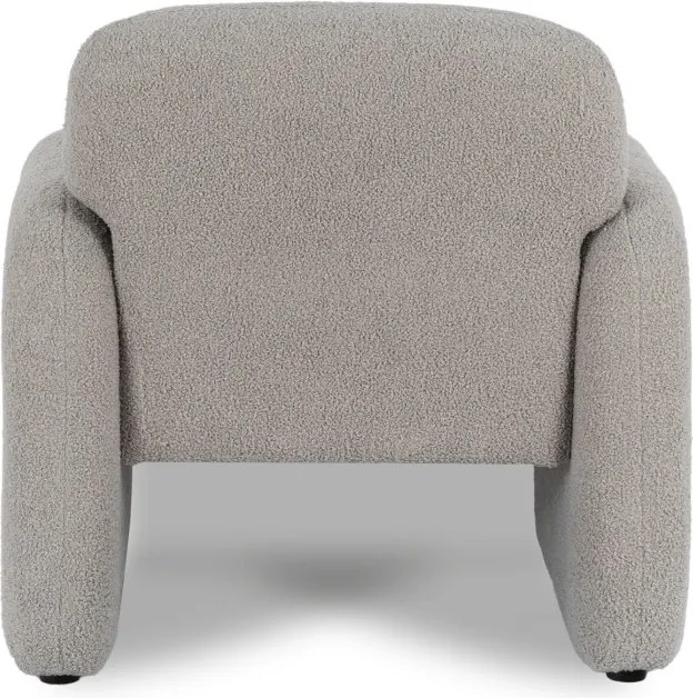 Fotel Wypoczynkowy do Salonu TOGO Szary Boucle Nowoczesny