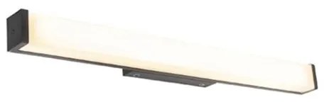 Nowoczesna lampa ścienna do łazienki czarna 62 cm IP44 - Cascada