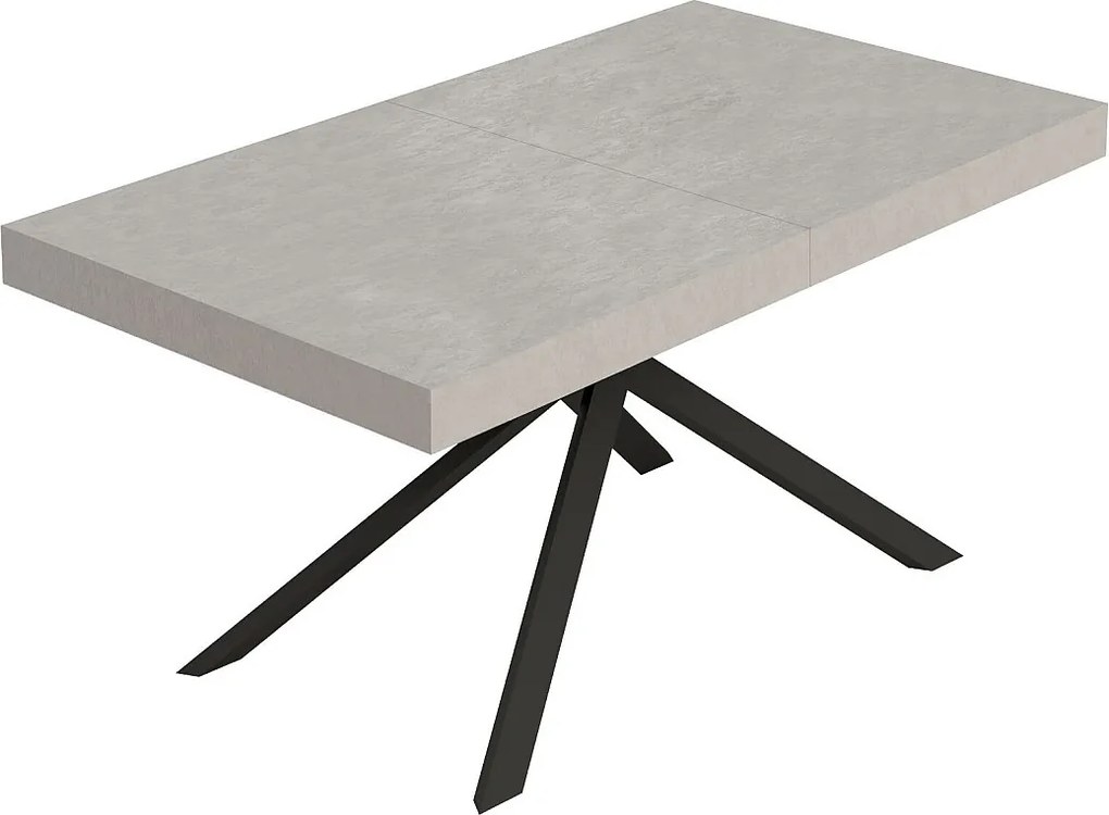 Stół rozkładany Niket Cashmere 160/244x80 cm z nogami w kolorze antracytowym