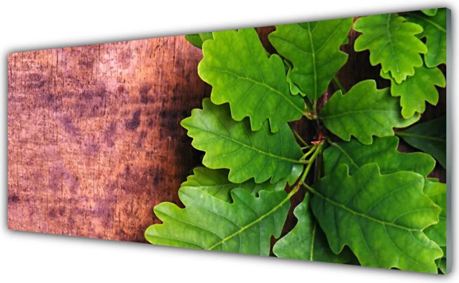 Panel Szklany do Kuchni Szlachetne Liście Dębu