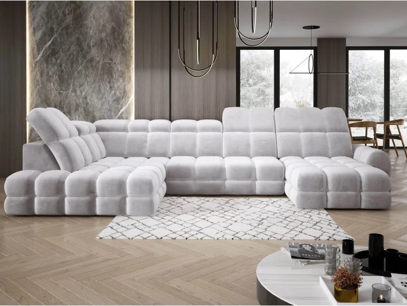 Narożnik TOLLO XL Lewostronny Elektryczna regulacja Tkanina SALVADOR 13 WERSAL