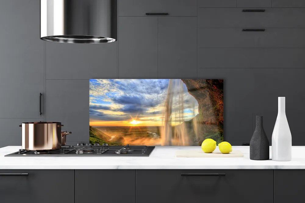 Panel Kuchenny Krystaliczny Wodospad Górski