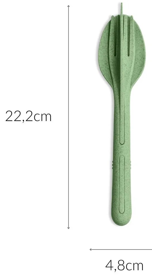 Turystyczny zestaw sztućców KLIKK ORGANIC, KOZIOL