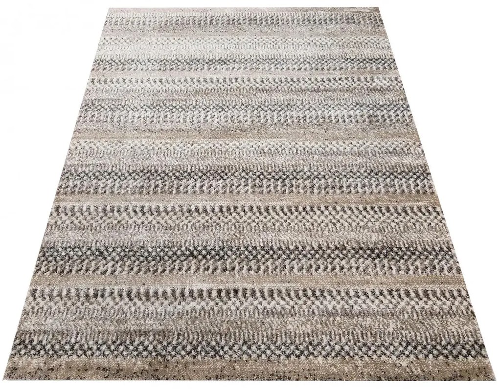 Beżowy prostokątny dywan do przedpokoju G5-A77