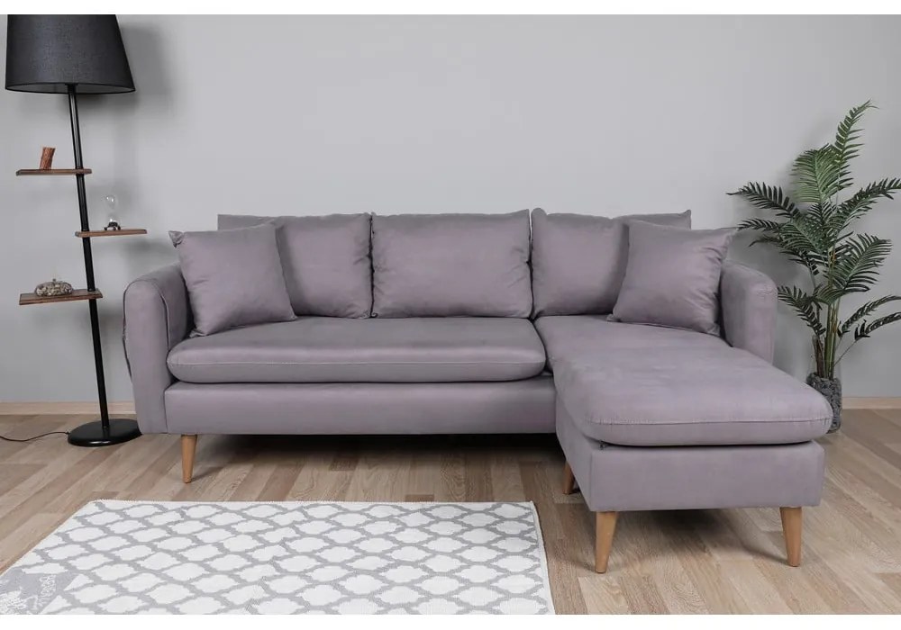 Jasnoszara sofa 215 cm Sofia – Balcab Home