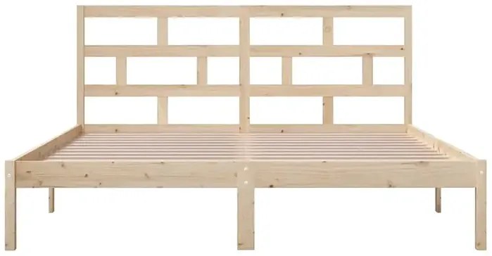 Małżeńskie łóżko z naturalnej sosny 160x200 - Adia 6X