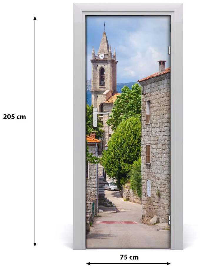 Fototapeta samoprzylepna na drzwi Miasteczko ulica