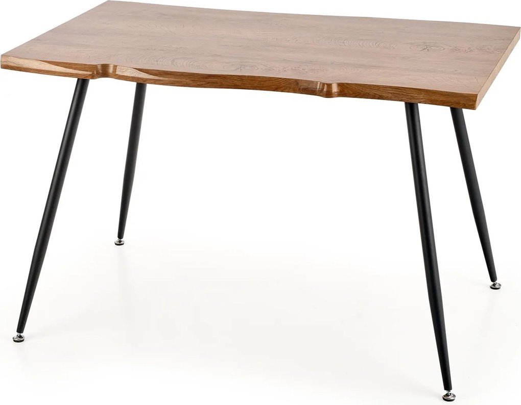 Loftowy stół na czterech nogach z nierozkładanym blatem Larson