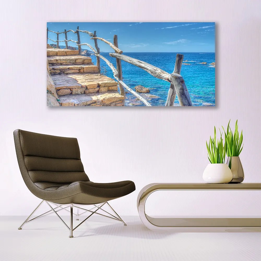 Obraz na płótnie Schody prowadzące do Morza
