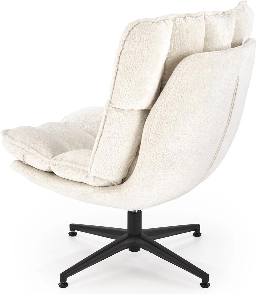 Kremowy fotel wypoczynkowy Fofana Halmar