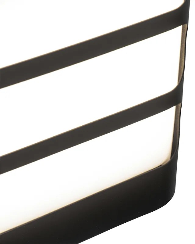 Nowoczesna lampa ścienna czarna w tym LED IP44 - Gaev