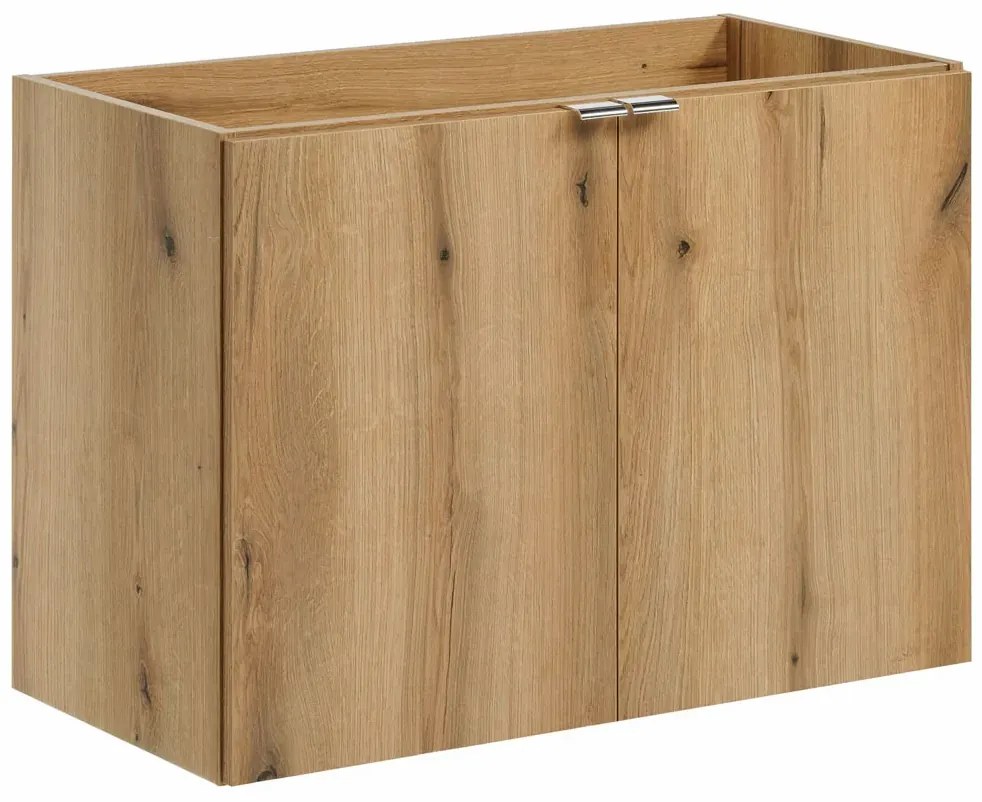 Nowoczesna szafka do łazienki w kolorze dębu 80 cm Z9-T07