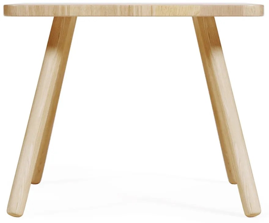 Stolik dla dzieci z litego drewna kauczukowego 55x55 cm Dilcia – Kave Home