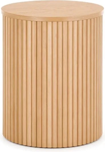 Stolik kawowy okrągły Tamis 40 cm - naturalny