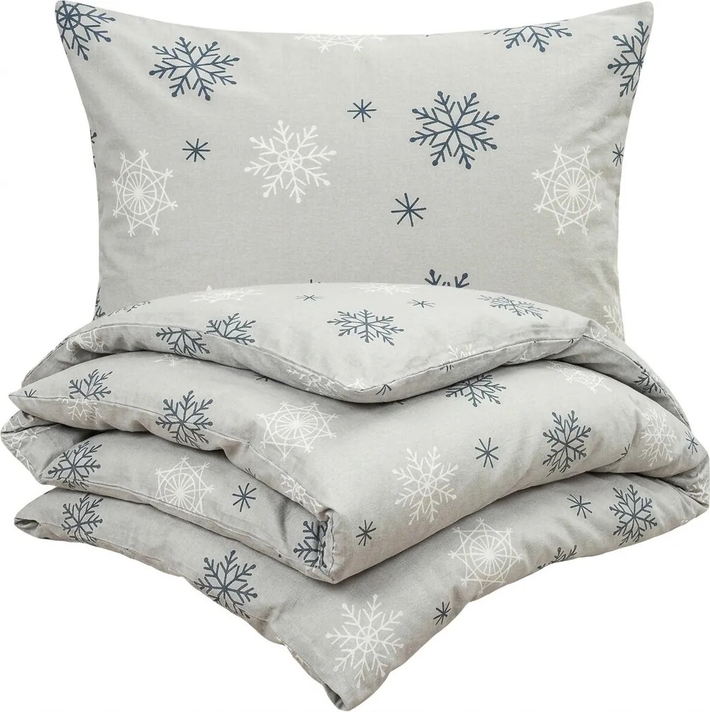4Home Pościel flanelowa Snow Romance, 220 x 200 cm, 2 szt. 70 x 90 cm, 220 x 200 cm, 2 szt. 70 x 90 cm