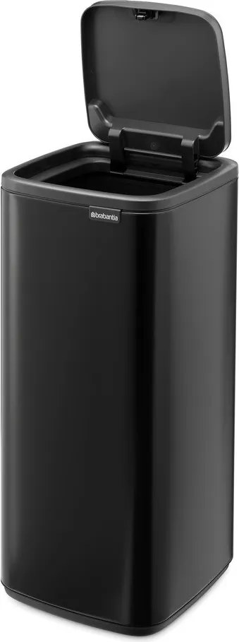 Stalowy kosz na śmieci otwierany na dotyk w kolorze matowej czerni 30 l Bo Touch – Brabantia