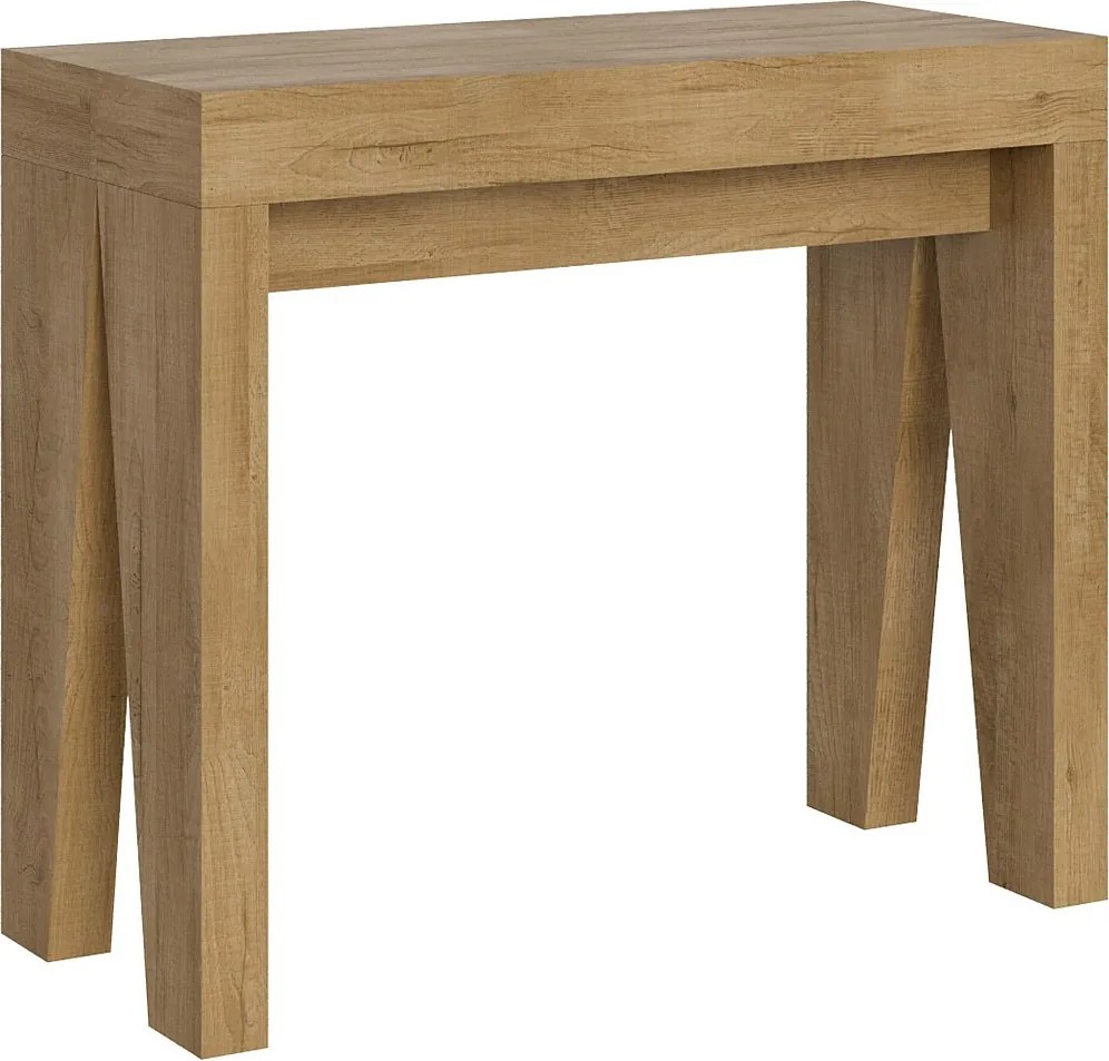Konsola rozkładana 90x40/300 cm Naxy Dąb naturalny