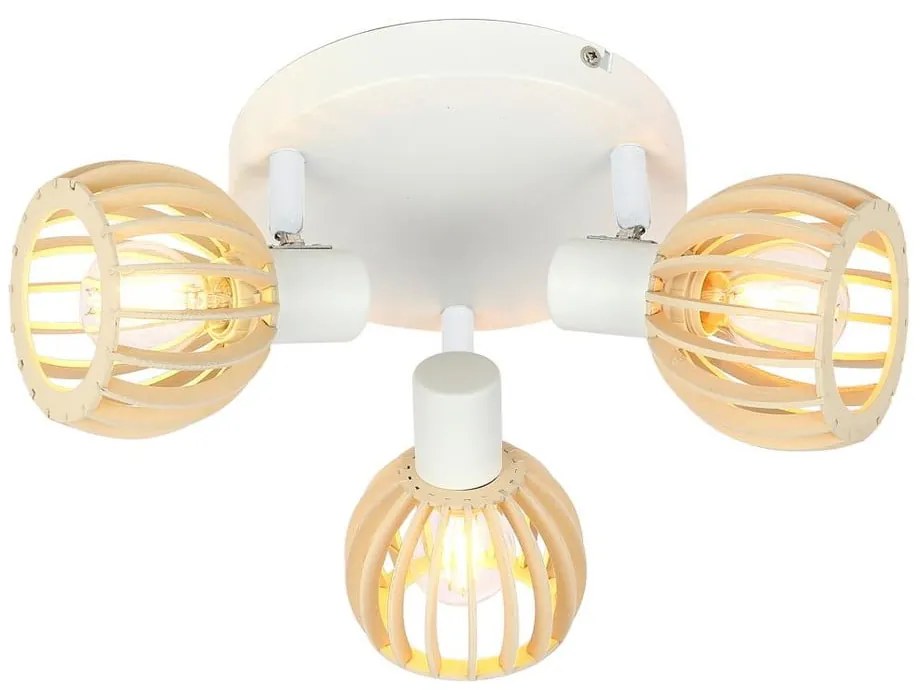 Biało-naturalna lampa sufitowa ø 10 cm Atarri – Candellux Lighting