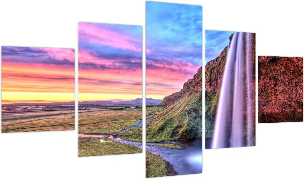 Obraz - Wodospad Seljalandsfoss (125x70 cm)
