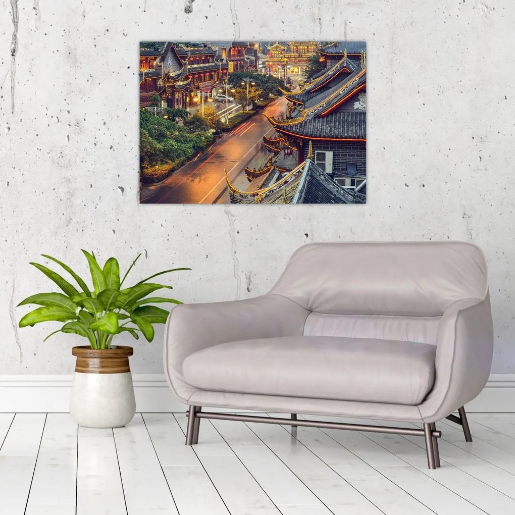 Obraz - Qintai Road, Chengdu, Chiny (70x50 cm)