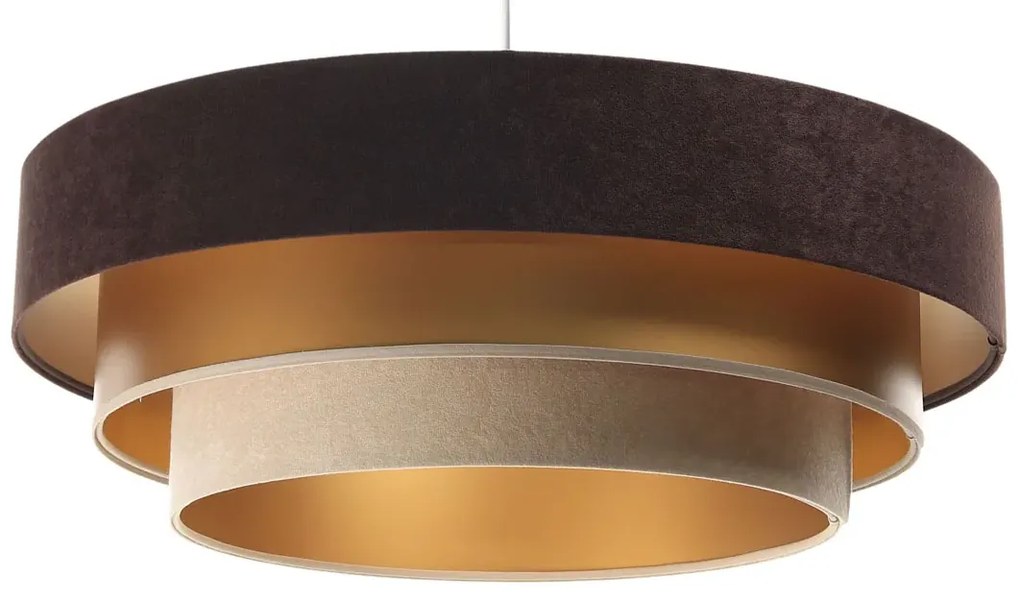 Okrągła lampa wisząca z trzyczęściowym abażurem S455 T9-H80