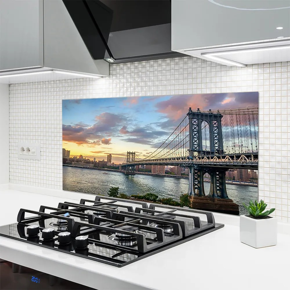 Panel Kuchenny Stalowy Gigant Nad Rzeką