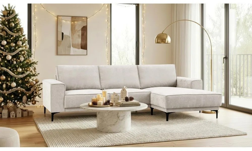 Kremowy narożnik (prawostronny) Copenhagen – Scandic