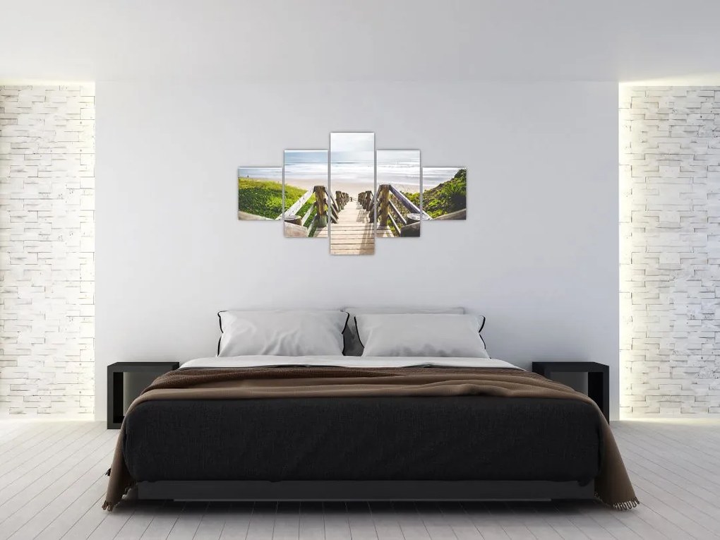 Obraz - Wejście na plażę (125x70 cm)