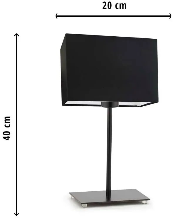 Geometryczna lampka nocna na srebrnym stelażu - EX940-Rabi - 18 kolorów