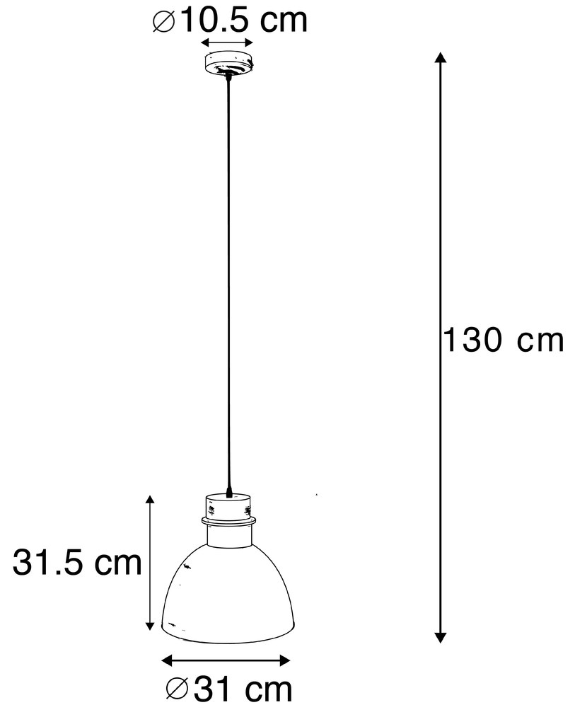 Inteligentna lampa wisząca szara 30 cm w komplecie z żarówką A60 z Wi-Fi - Dory Nowoczesny Oswietlenie wewnetrzne