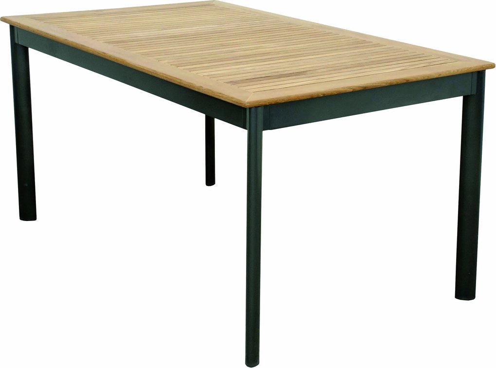 Doppler CONCEPT FSC - stół ogrodowy z blatem tekowym 150 x 90 x 75 cm