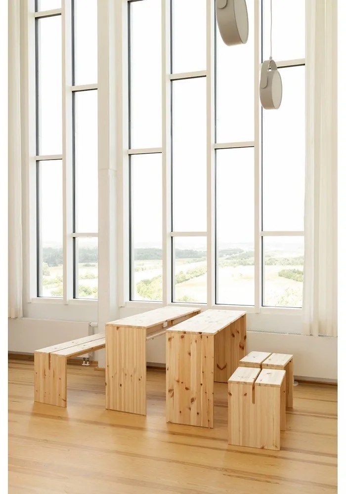 Stołek z litego drewna sosnowego w naturalnym kolorze Join-In – Karup Design