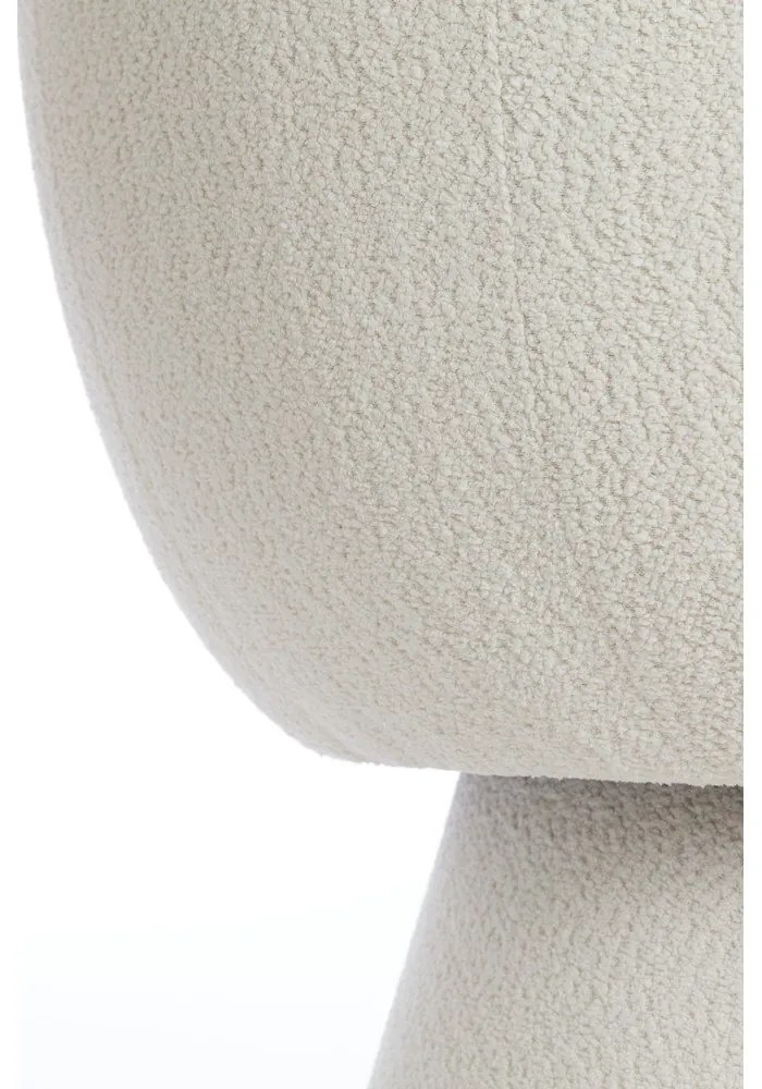 Kremowy fotel z materiału bouclé Avoria – Light &amp; Living