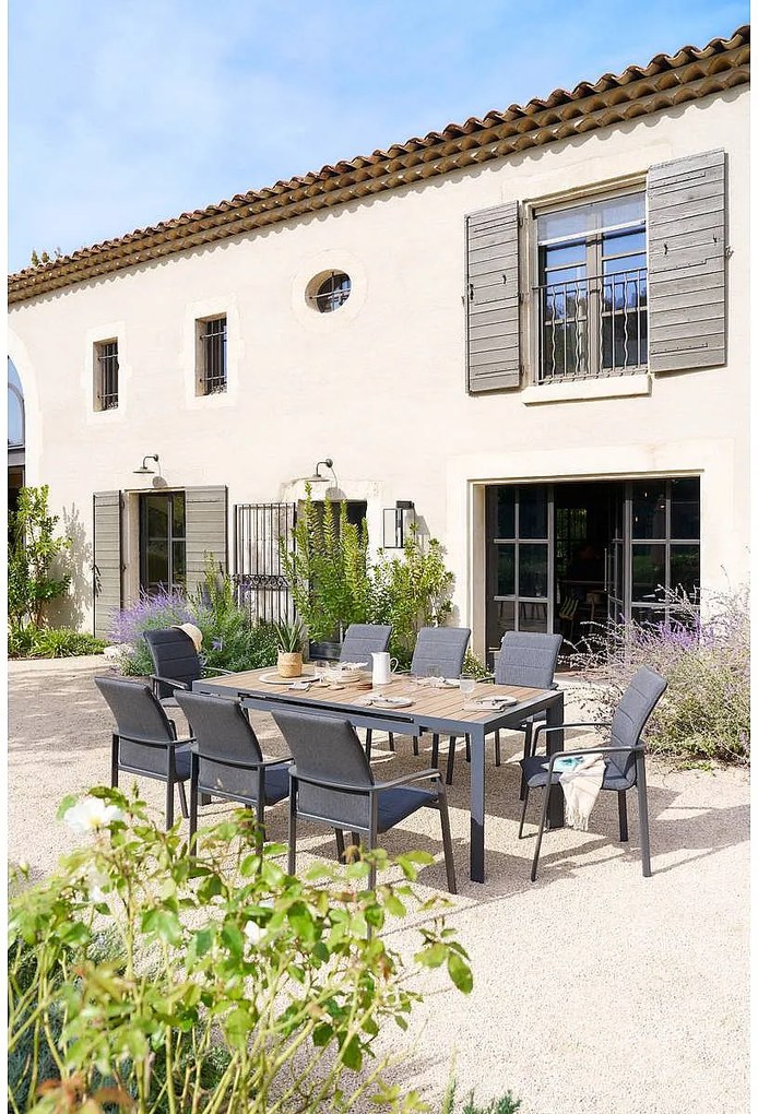 Zestaw obiadowy aluminiowy VANCOUVER 1+8 (antracyt)