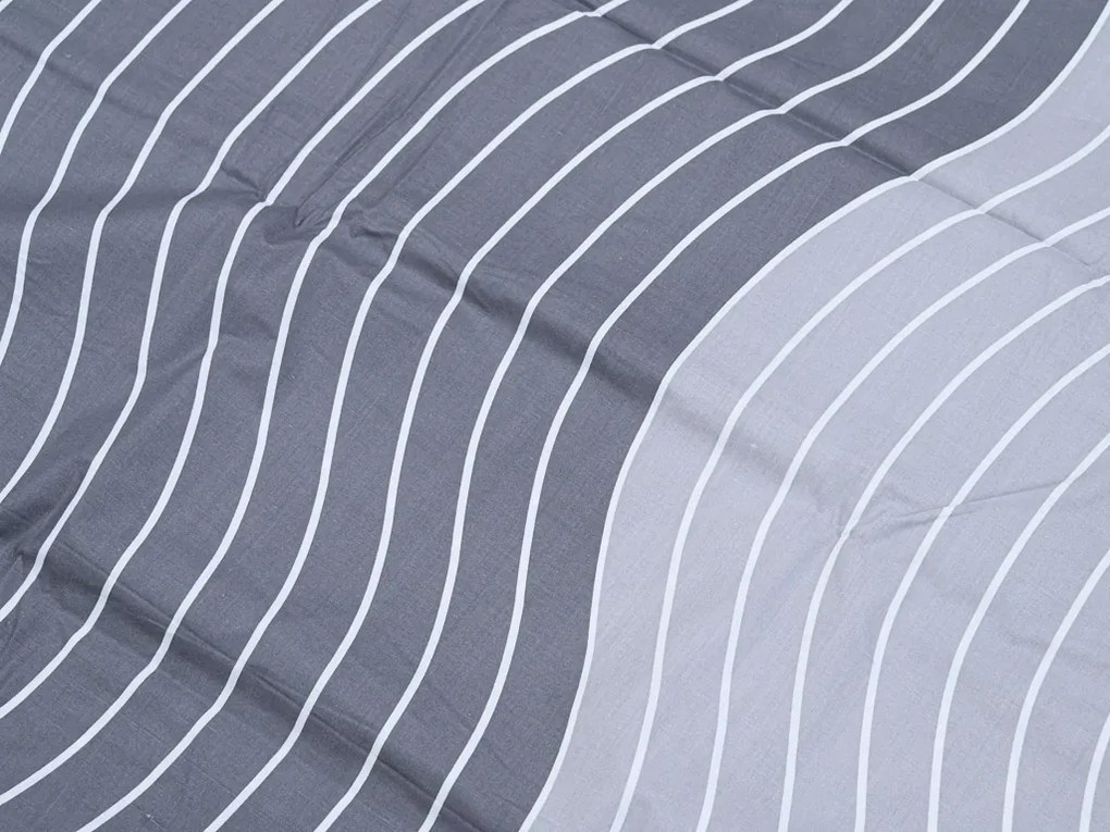 PrzytulneMieszkanie.pl PrzytulneMieszkanie.pl Pościel bawełniana ASTRID szara Rozmiar pościeli: 2 szt 70 x 90 cm | 200 x 220 cm