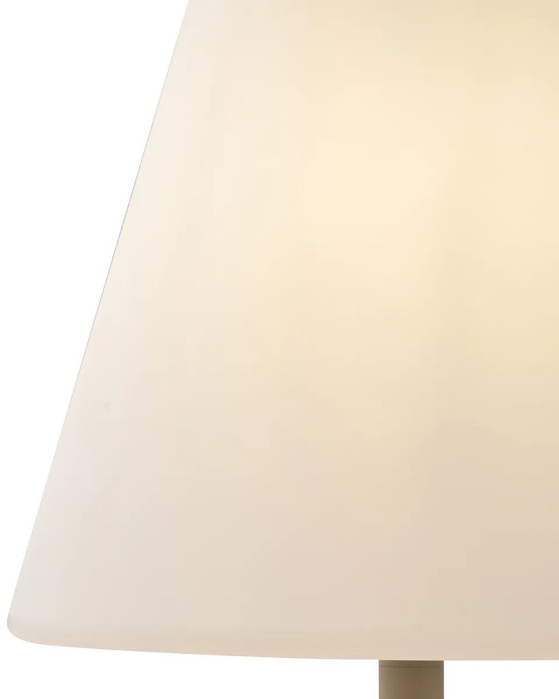 Zewnetrzna Zewnętrzna lampa podłogowa beżowa z białym kloszem IP65 - Virginia Nowoczesny Oswietlenie zewnetrzne