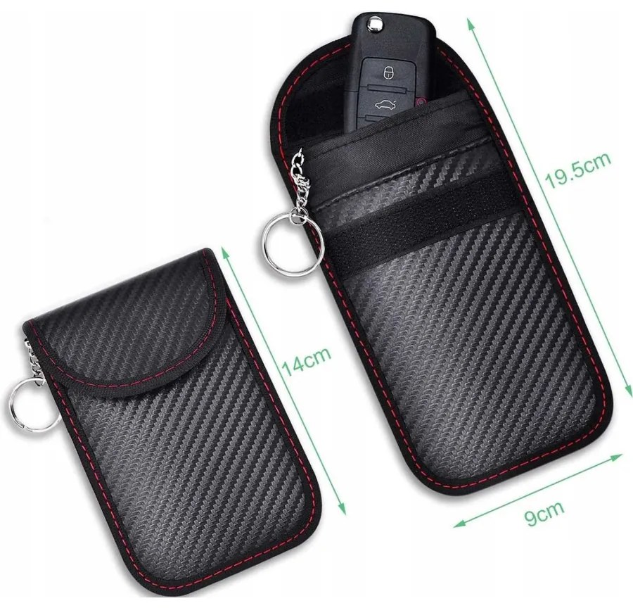 Etui na karty kredytowe klucze kluczyki keyless blokada zapłonu