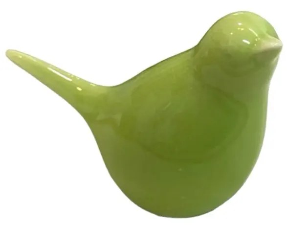 Porcelanowy ptaszek BIRDETTA 9 cm - różne warianty Kolor: Zielony