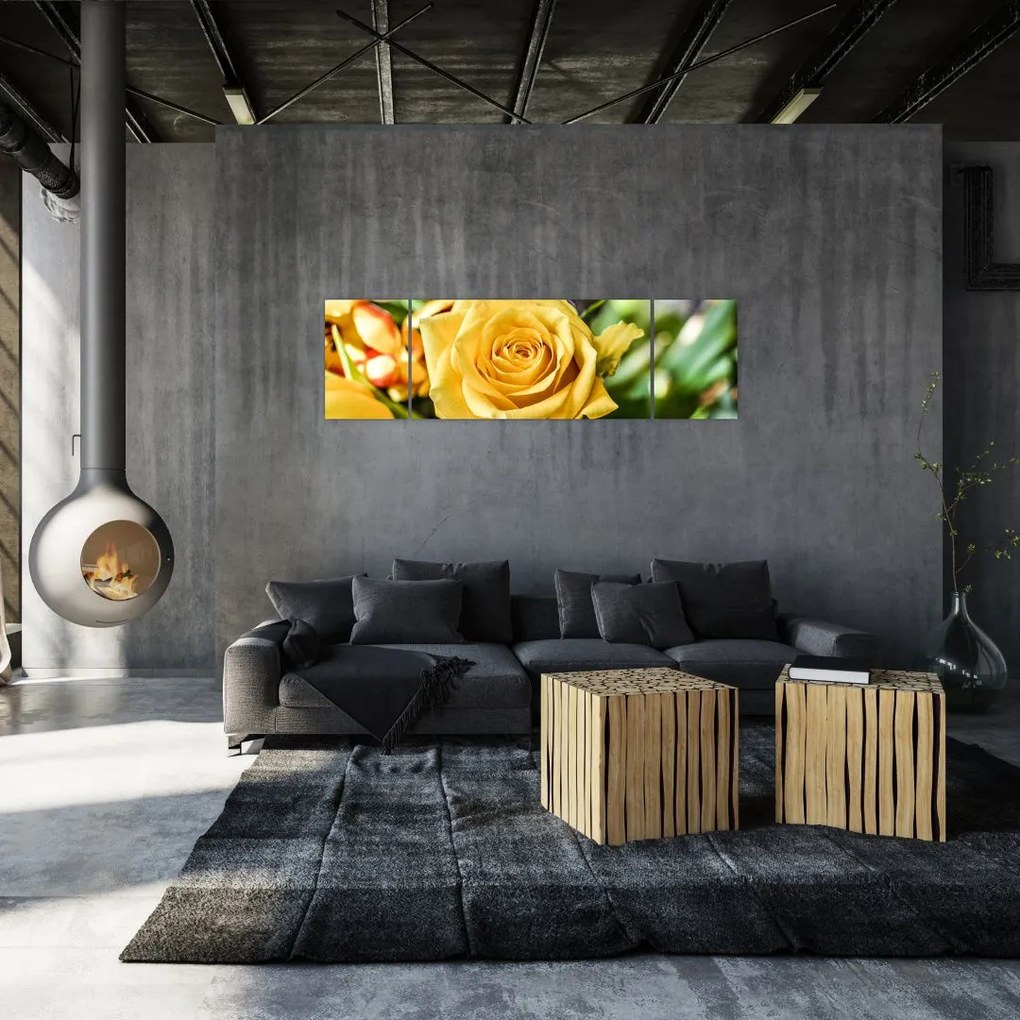 Obraz róży (170x50 cm)