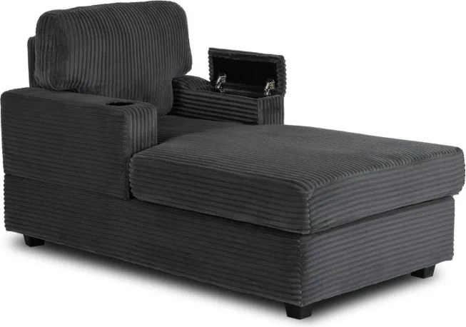 Fotel Wypoczynkowy Sofa NEO Szary Sztruksowy Nowoczesny