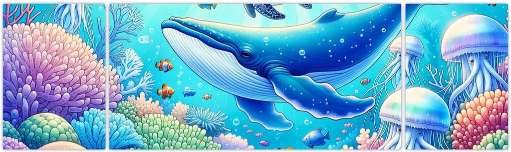Obraz – Podwodny świat (170x50 cm)