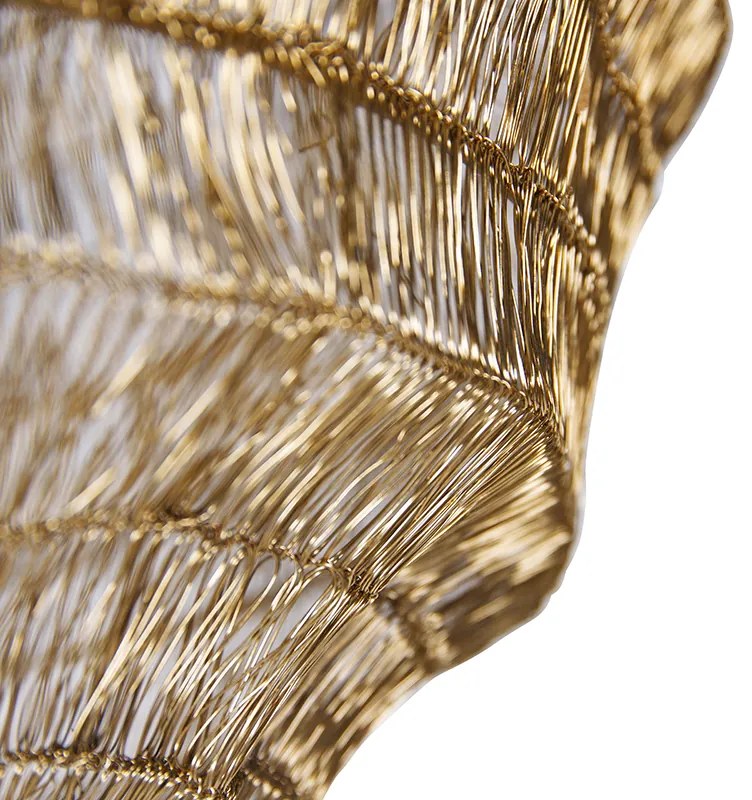 Orientalna lampa sufitowa złota 45 cm - Vadi