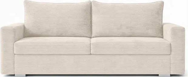 Sofa z Funkcją Spania DRAVOS Beżowa Sztruksowa Nowoczesna