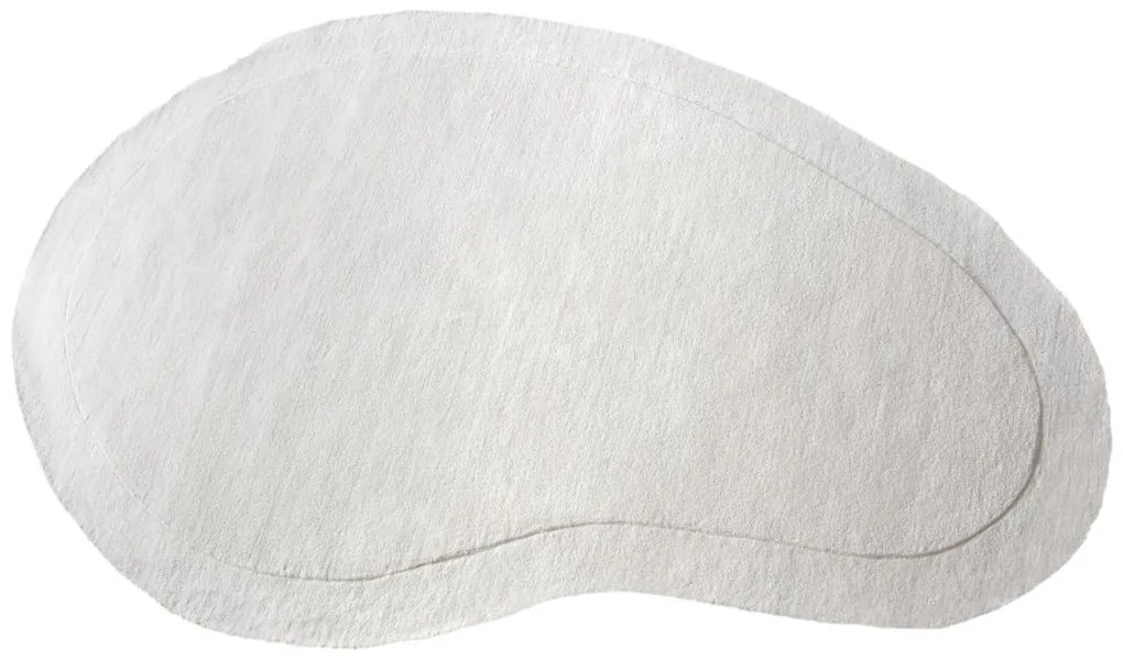 Dywan organiczny ręcznie tkany 100% wełny - 150 x 200 cm - 2200g/m2 - Kremowy - WILLOW