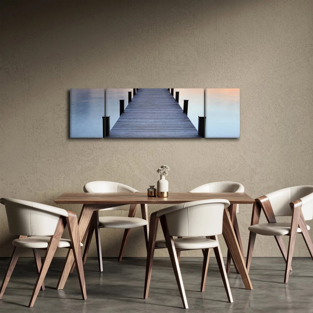Obraz - Molo nad jeziorem Starnberger, Bavaria, Germany (170x50 cm)