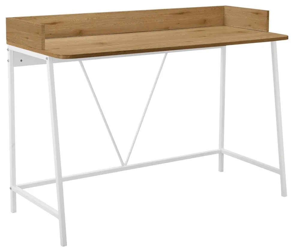Biurko z blatem w dekorze dębu 50x120 cm Savona – Støraa