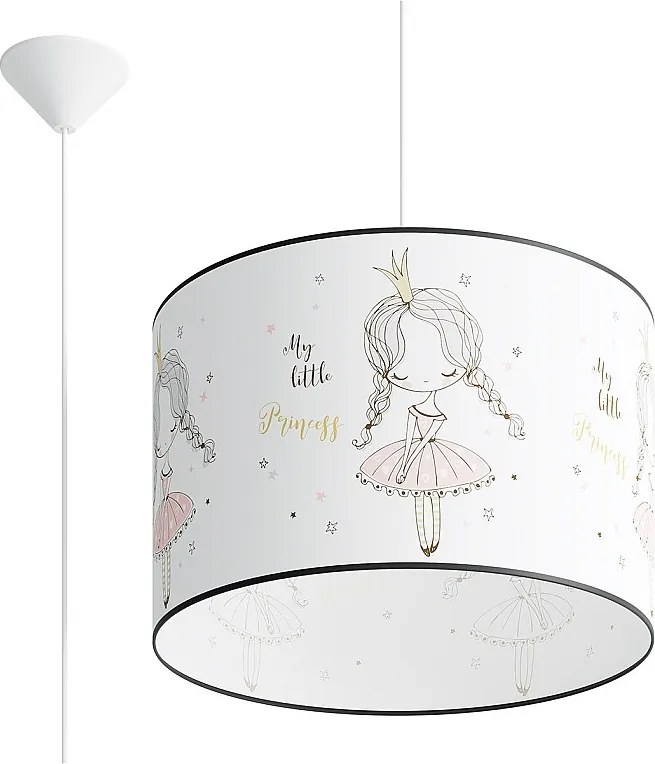 Lampa wisząca PRINCESS 40 biała