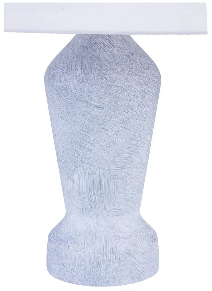 Drewniana lampka nocna z abażurem szary marmur - S225 B4-P70