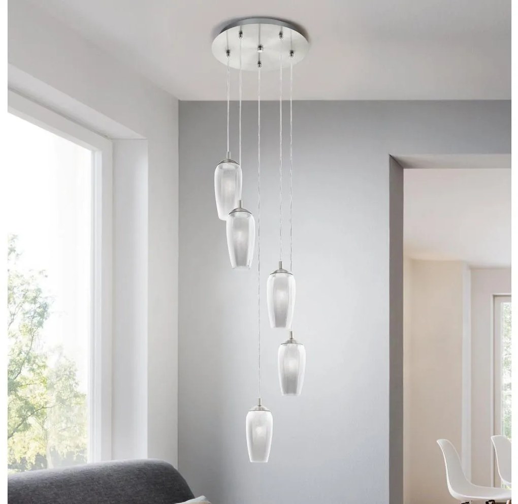 Eglo 96345 - Żyrandol LED na przewodzie FARSALA 5xG9/2,5W/230V